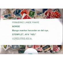 Norge - Frimærke Lande Pakke - Mange mærker herunder en del nye - Stemplet.